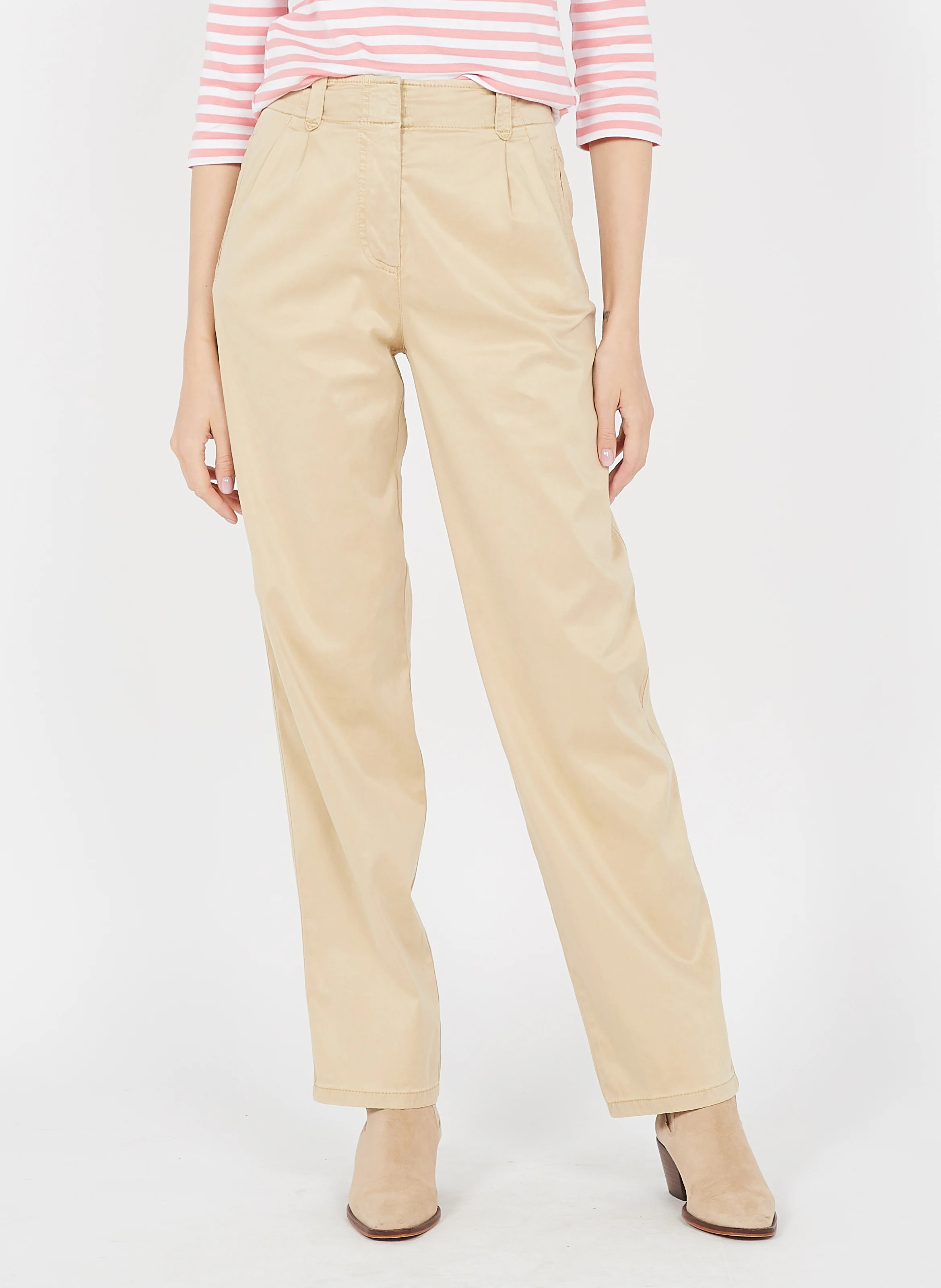 FAGOTTO - Pantalon à pinces| Beige