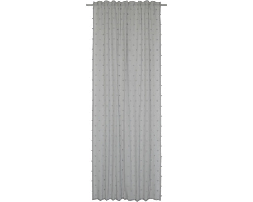 Gordijn met universele band Fluffy Dots 07 grijs 140x255 cm