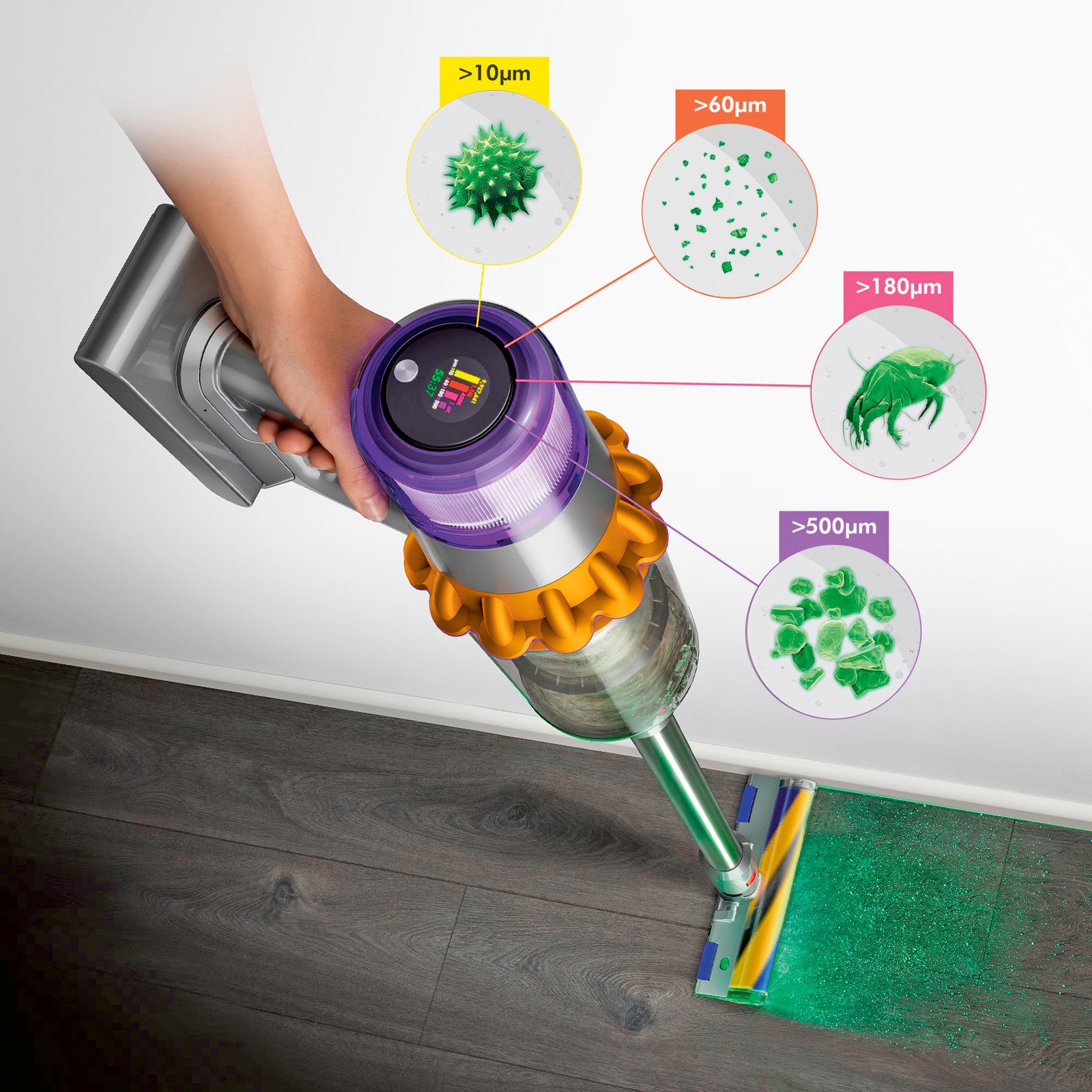 Dyson V15 Detect™ Absolute kabelloser Staubsauger Nickel