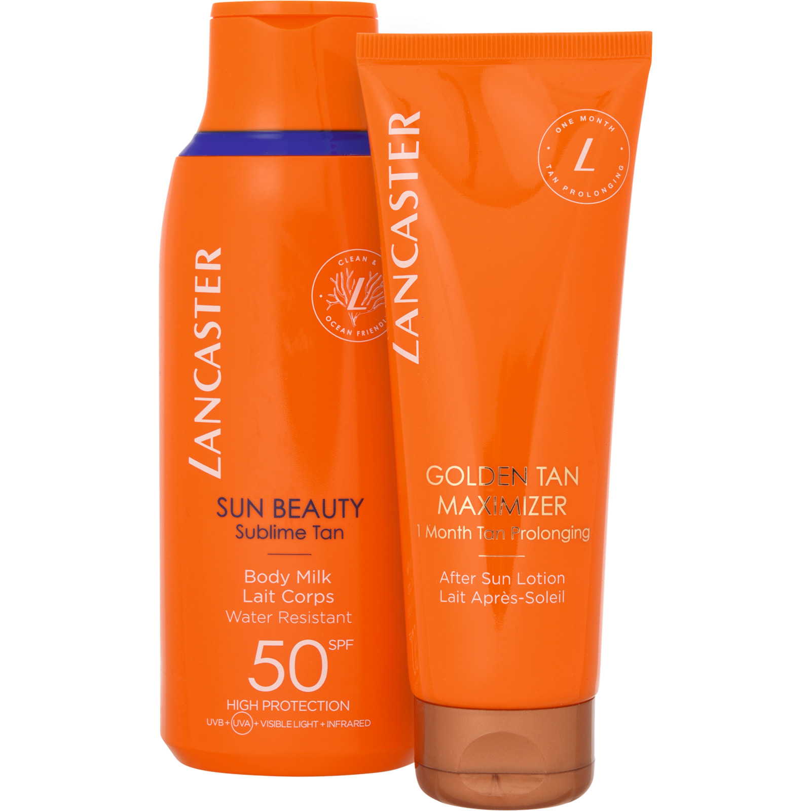 Lancaster Sun Beauty Sonnenmilch LSF50 175 ml + After Sun Golden Tan Maximizer 125 ml