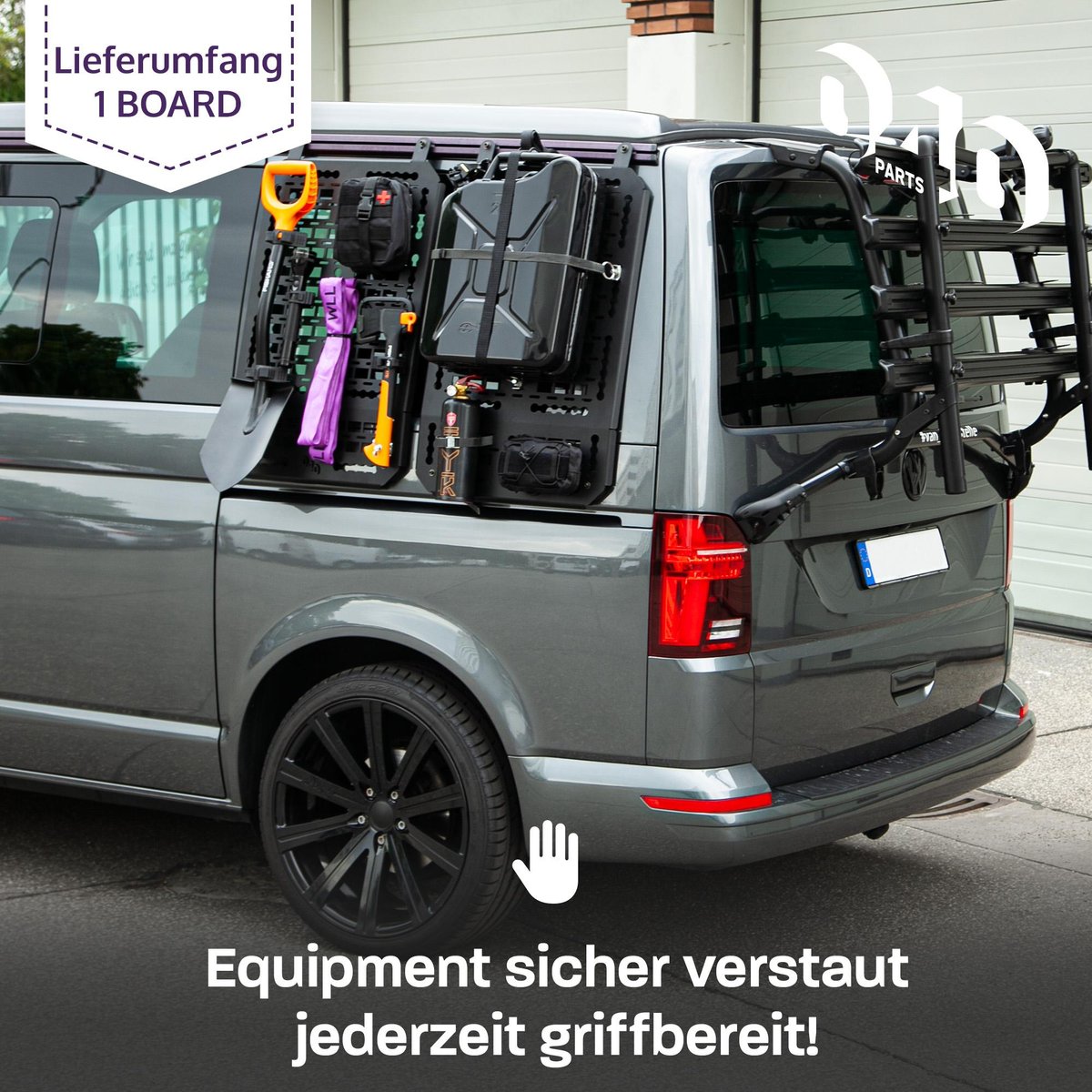 040 Parts Molle Board - VW T5 T6 T6.1