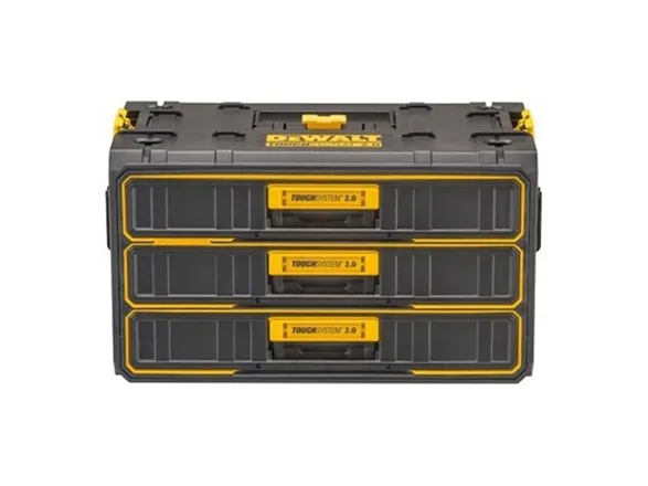 DeWALT TOUGHSYSTEM 2.0 - Værktøjskasse - 3 skuffer - ABS plastic
