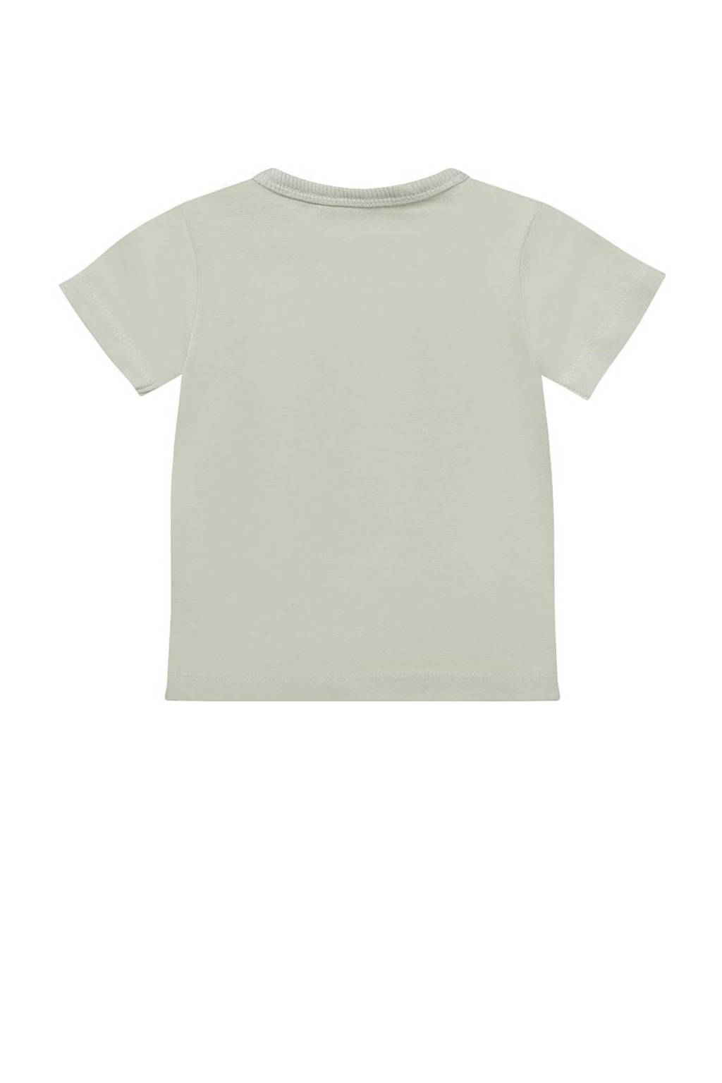Dirkje T-shirt T-shirt ss met tekst lichtgroen