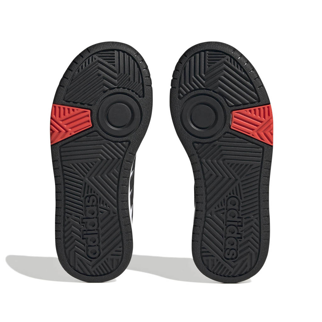 adidas Hoops 3.0 sneakers wit/zwart/rood