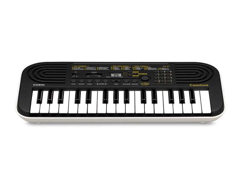 Casio Keyboard SA-51 Keyboard mit 32 Mini-Tasten und 100 Klangfarben