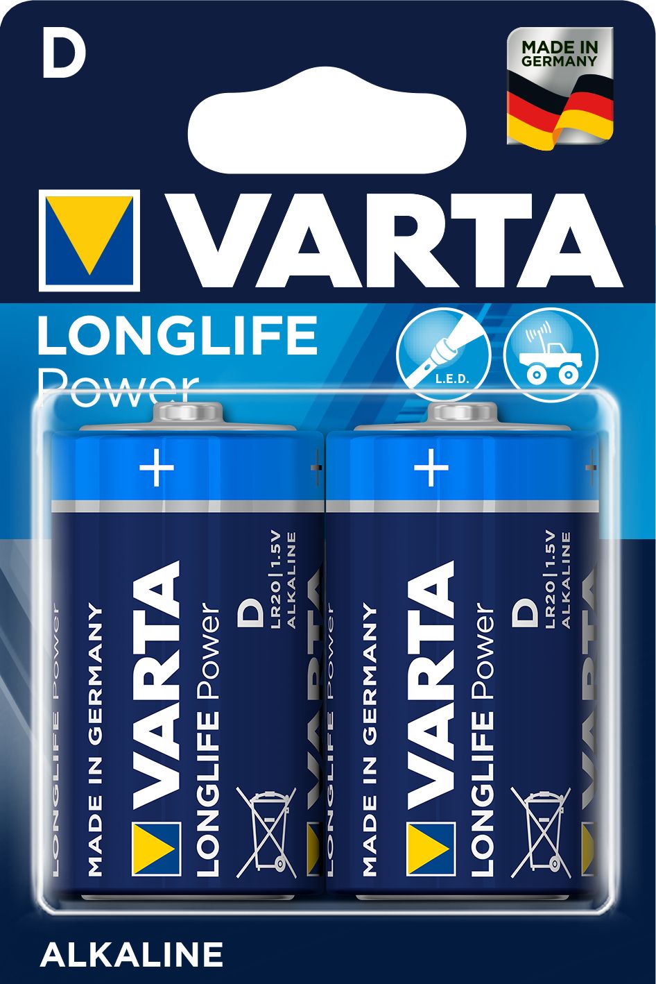 Longlife Power batteri  D/LR20 - BL 2