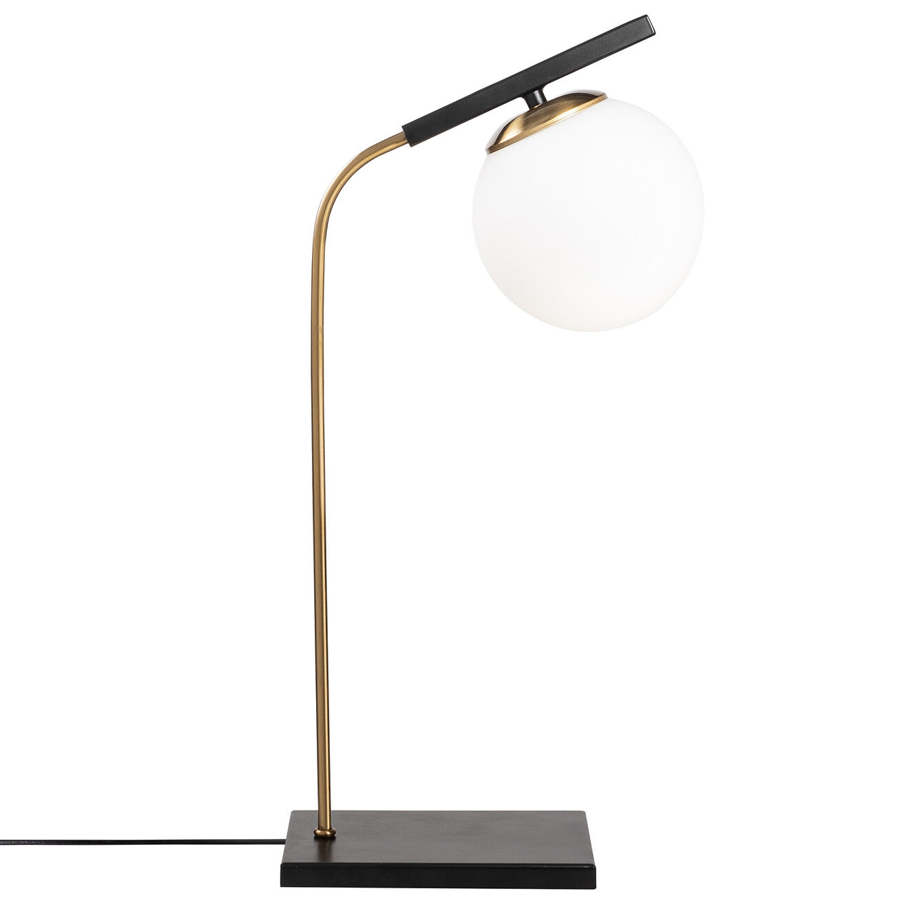 Opviq Lampe à Poser Yildiz noir/doré - 15x26x55 cm