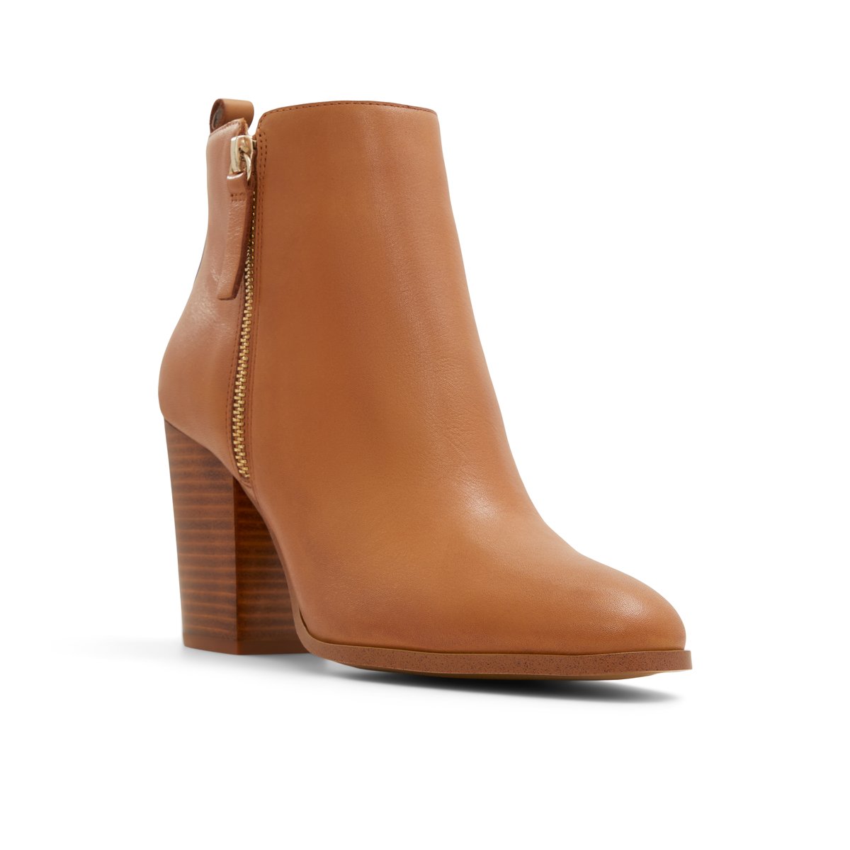 LUCA FERRI-Wylenna-Bottines Habillées - Talon Bloc - Beige Foncé