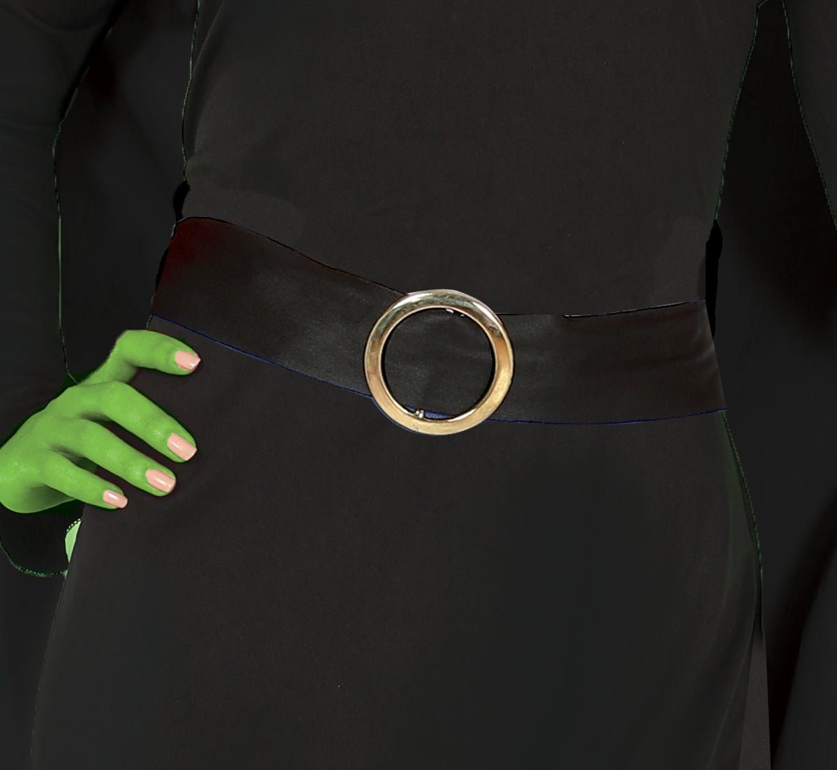 Halloween Jurk Zwart Dames Heks Lang