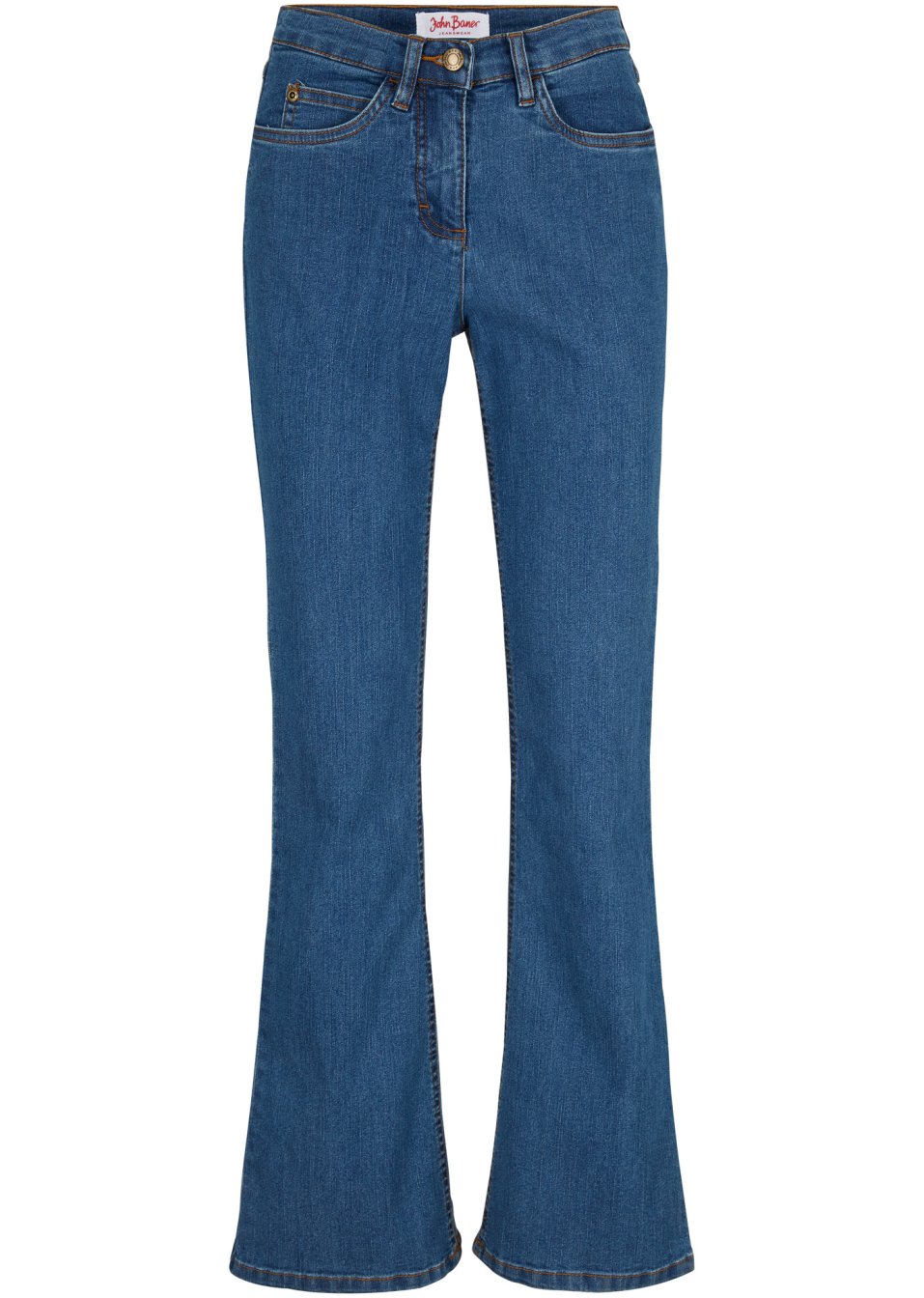 Jean Bootcut taille moyenne, extensible