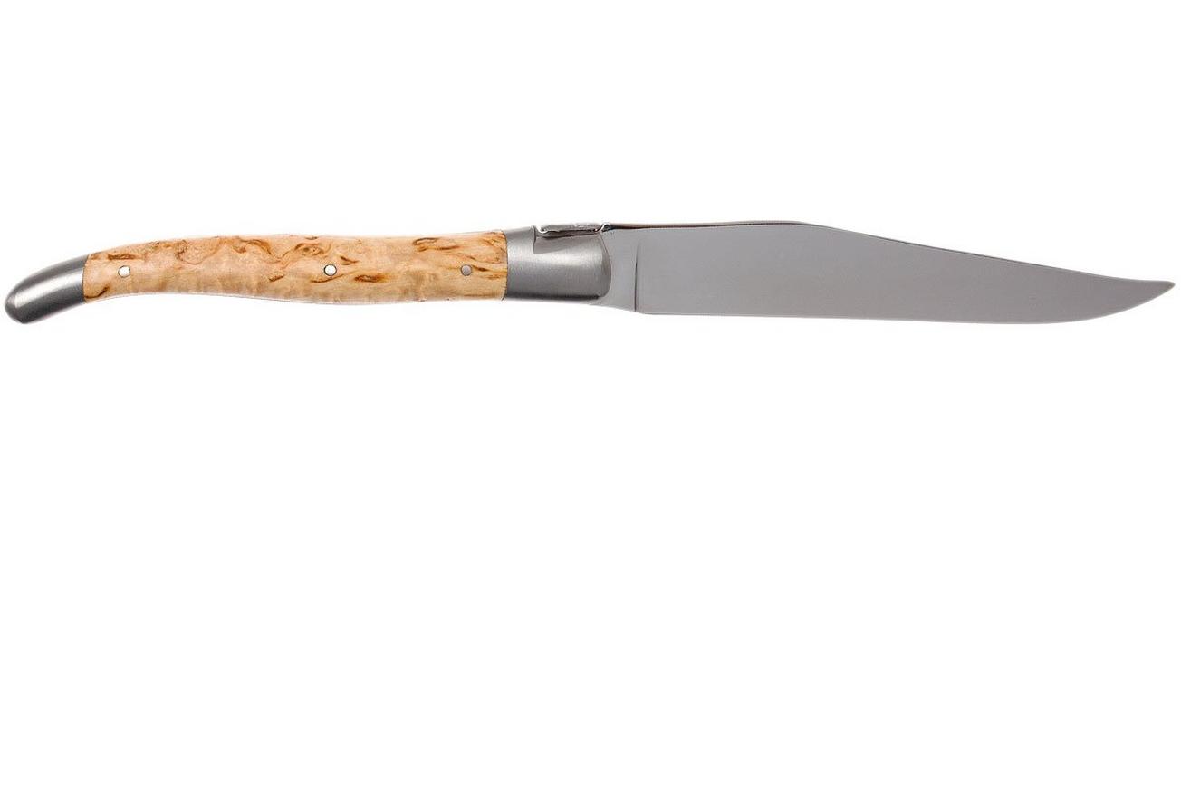 Laguiole en Aubrac steakmessenset 6-delig berkenhout, 62C99BHIH