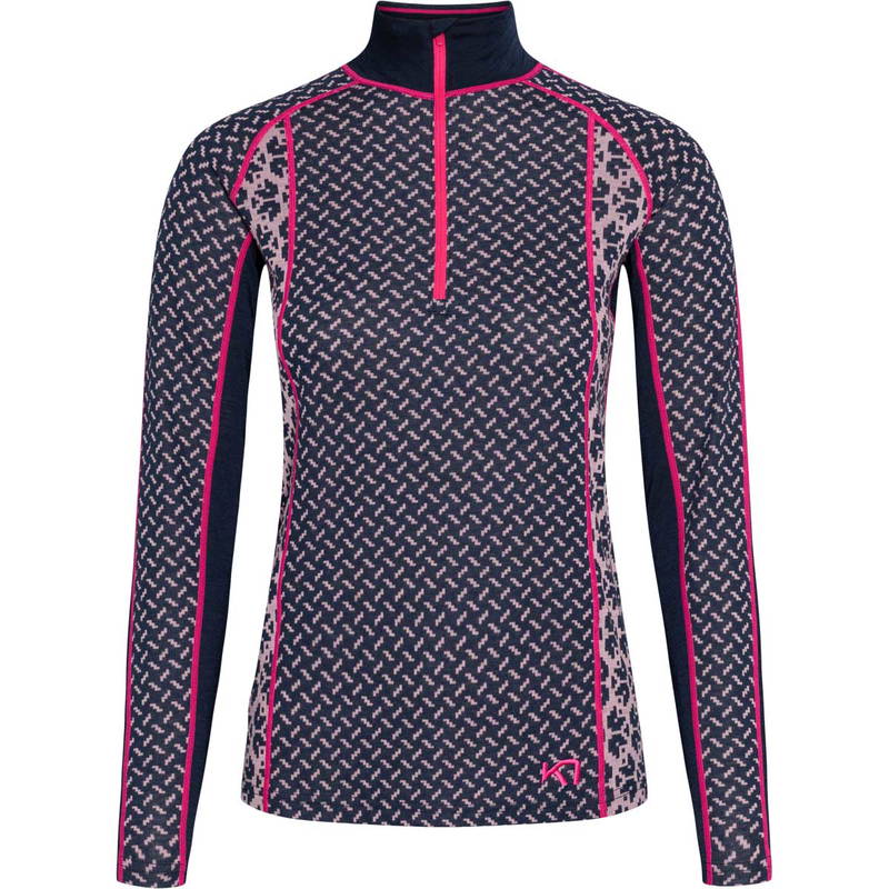 Kari Traa Lekker Merinould 1/2 Zip Skiundertrøje Dame