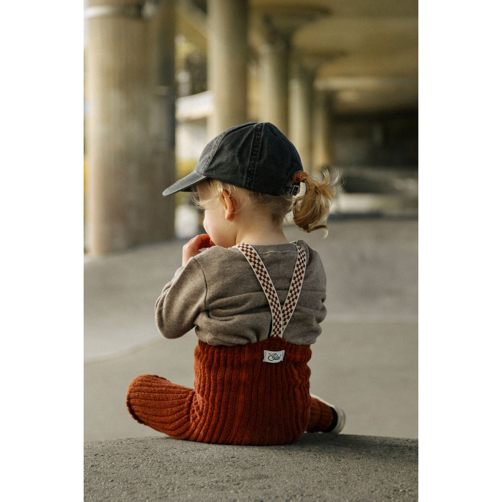 Køb Silly Silas Cinnamon Checked Granny Teddy Footless Leggings
