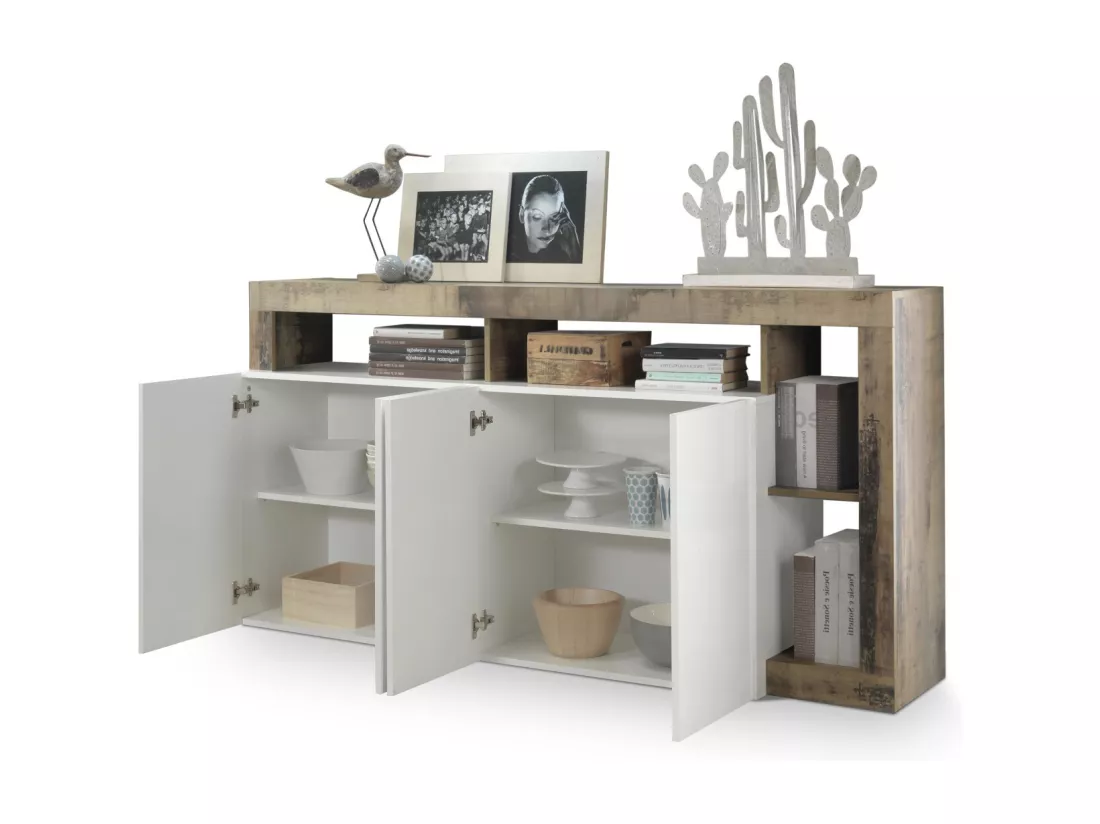 Buffet AMOS blanc/poirier