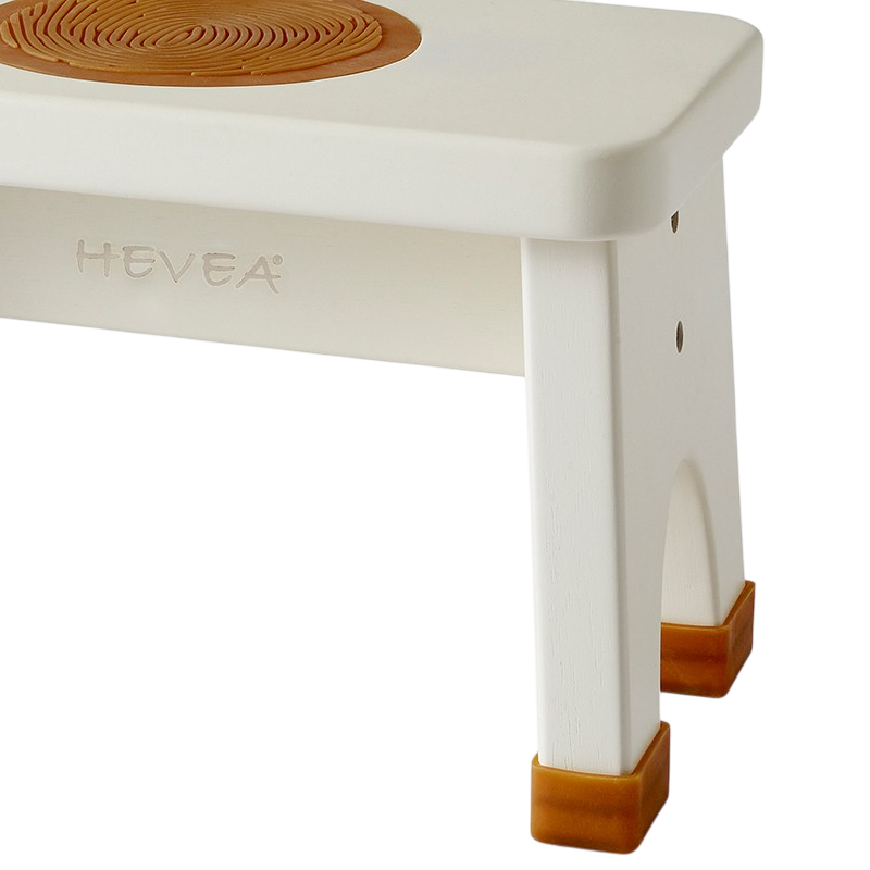 Rubber Wood Stool white