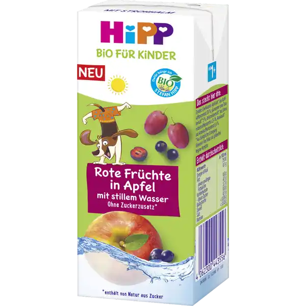 Bio für Kinder Rote Früchte in Apfel