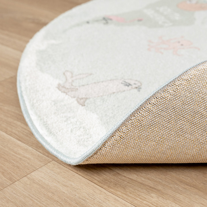 Rond kindervloerkleed - Globe Mint | Werelds plezier!