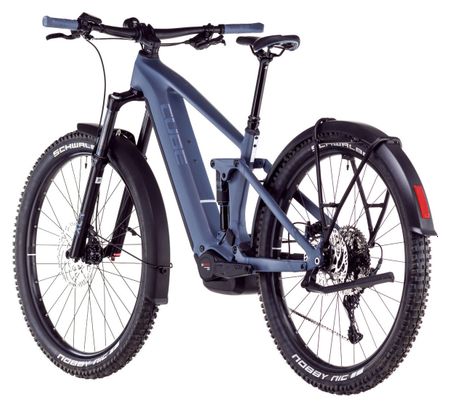 VTT Électrique Tout-Suspendu Cube Stereo Hybrid One44 Pro 800 Allroad Shimano Cues 11V 800 Wh 29'' Bleu Gris Ink 2025