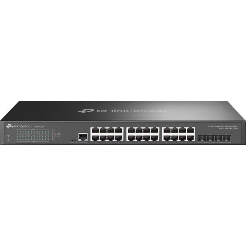 TP-Link Omada SG3428X commutateur réseau Géré L2+/L3 Gigabit Ethernet (10/100/1000) 1U Noir