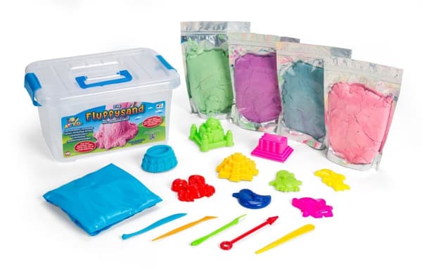 ArtKids Fluffy Sand - Stort bøttesett (32798)