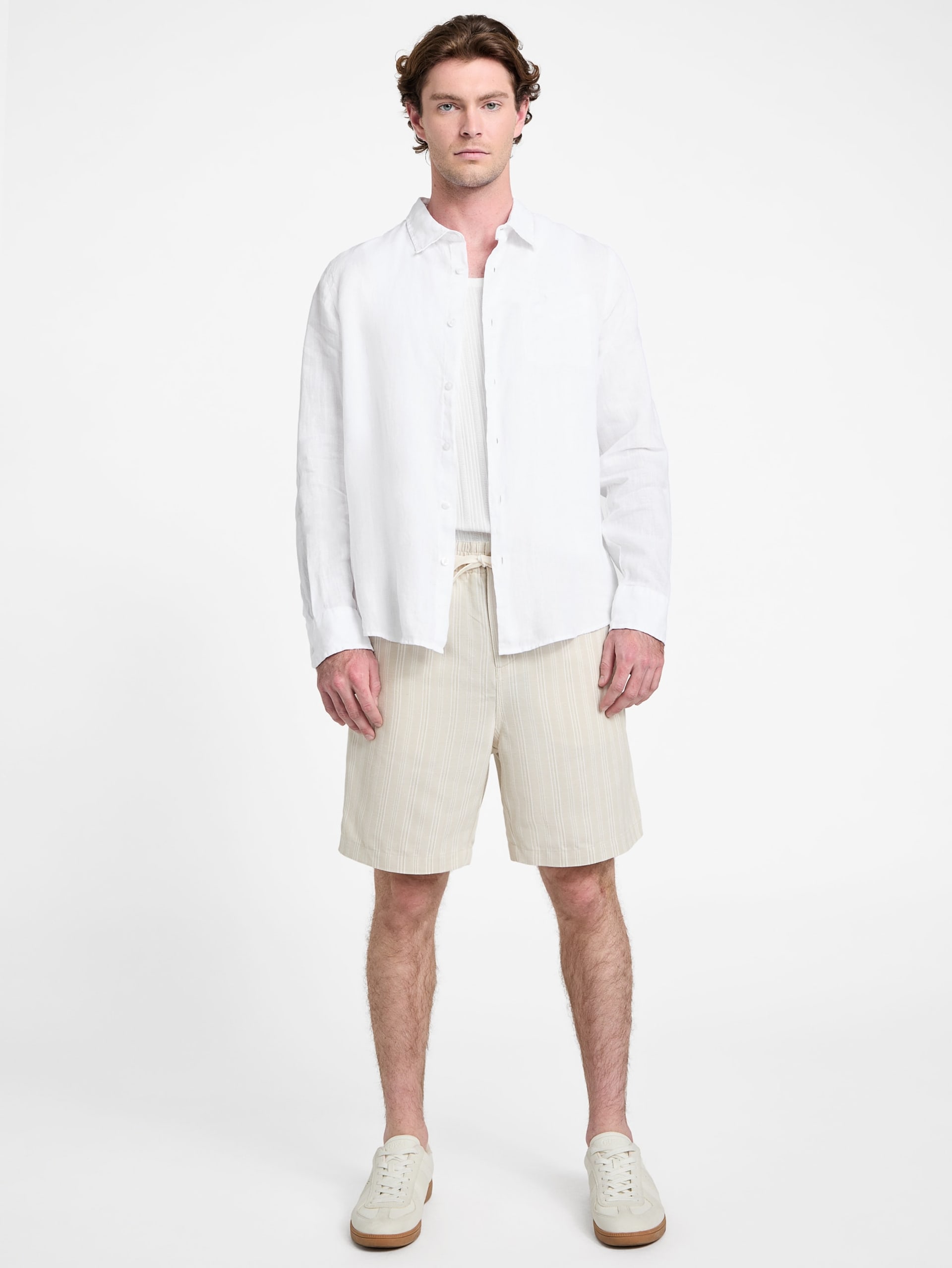 Camisa Eco Napa em mistura de linho
