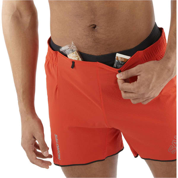 Short running SALOMON SENSE AERO 5'' SHORTS M CHERRY TOMATO
