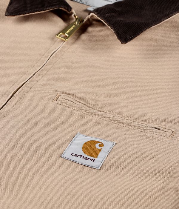 Carhartt WIP Detroit Organic Dearborn Jacke (dusty h brown tobacco rinsed)