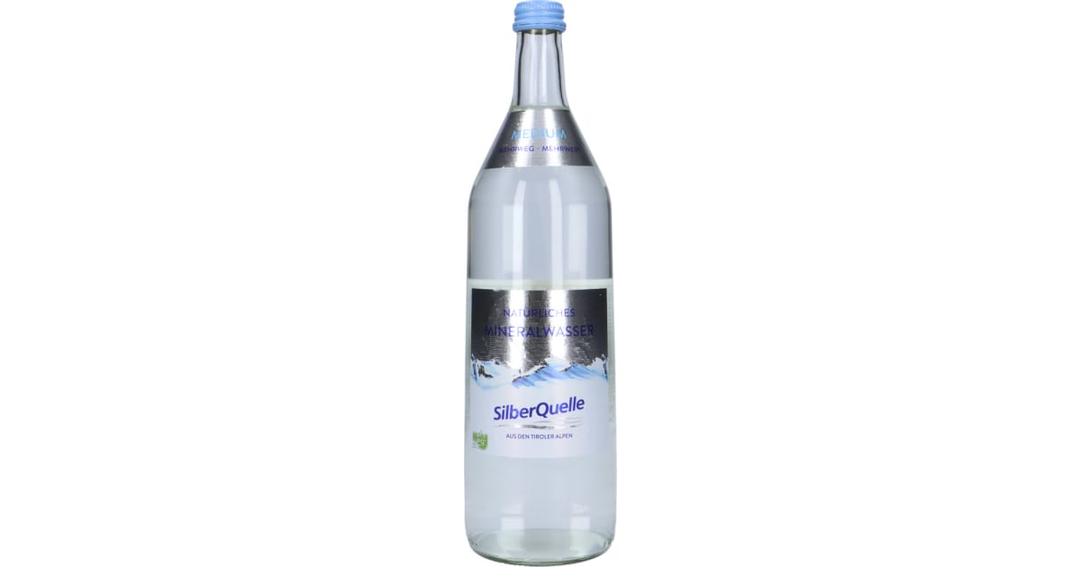 Silberquelle Mineralwasser mild 1,0 Liter (Mehrweg)