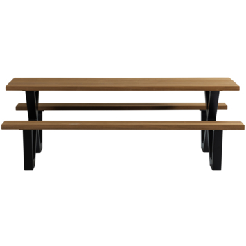 WOOOD picknicktafel Tablo ayous zachthout 206 x 145 cm