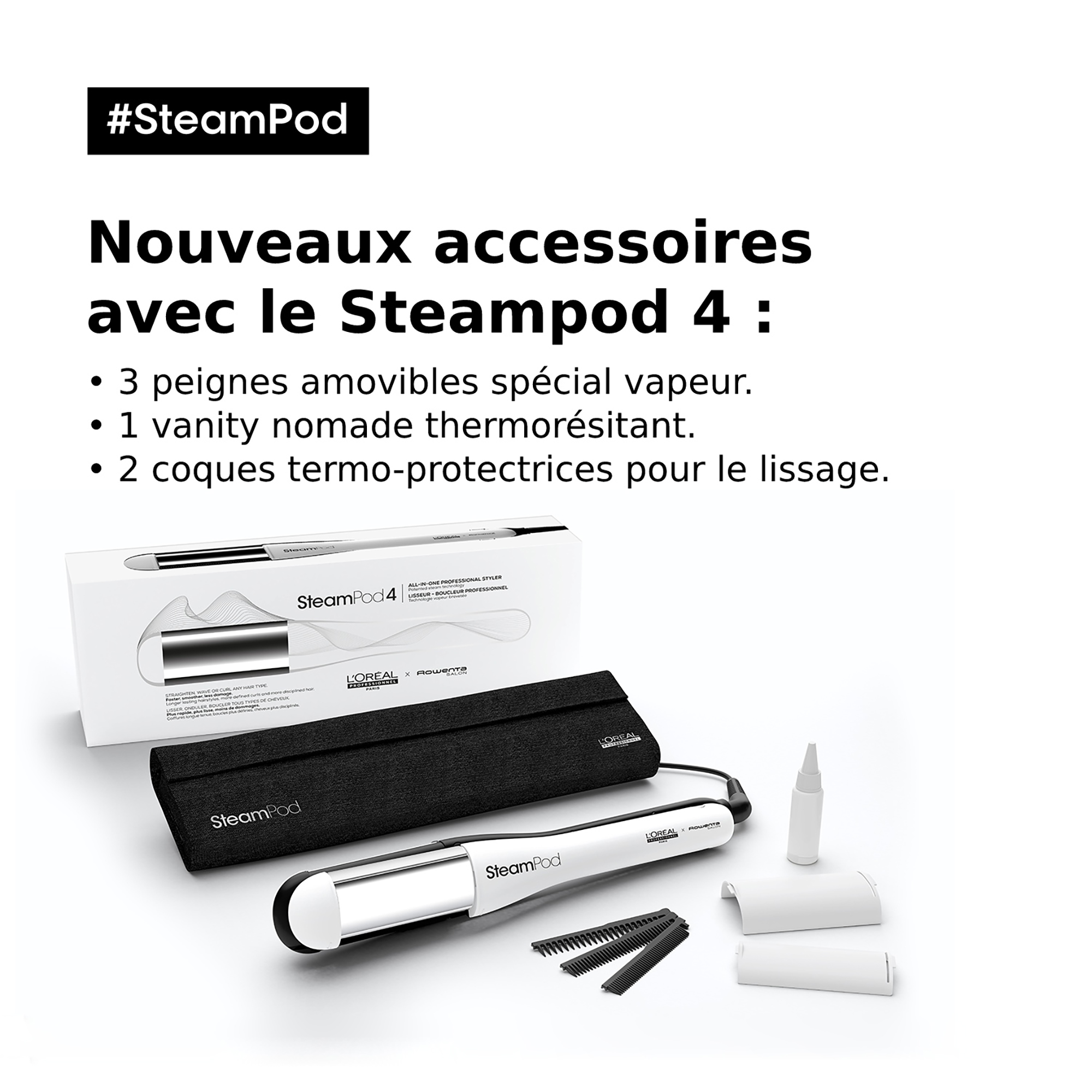 Lisseur Boucleur Steampod 4.0 L'Oral Professionnel