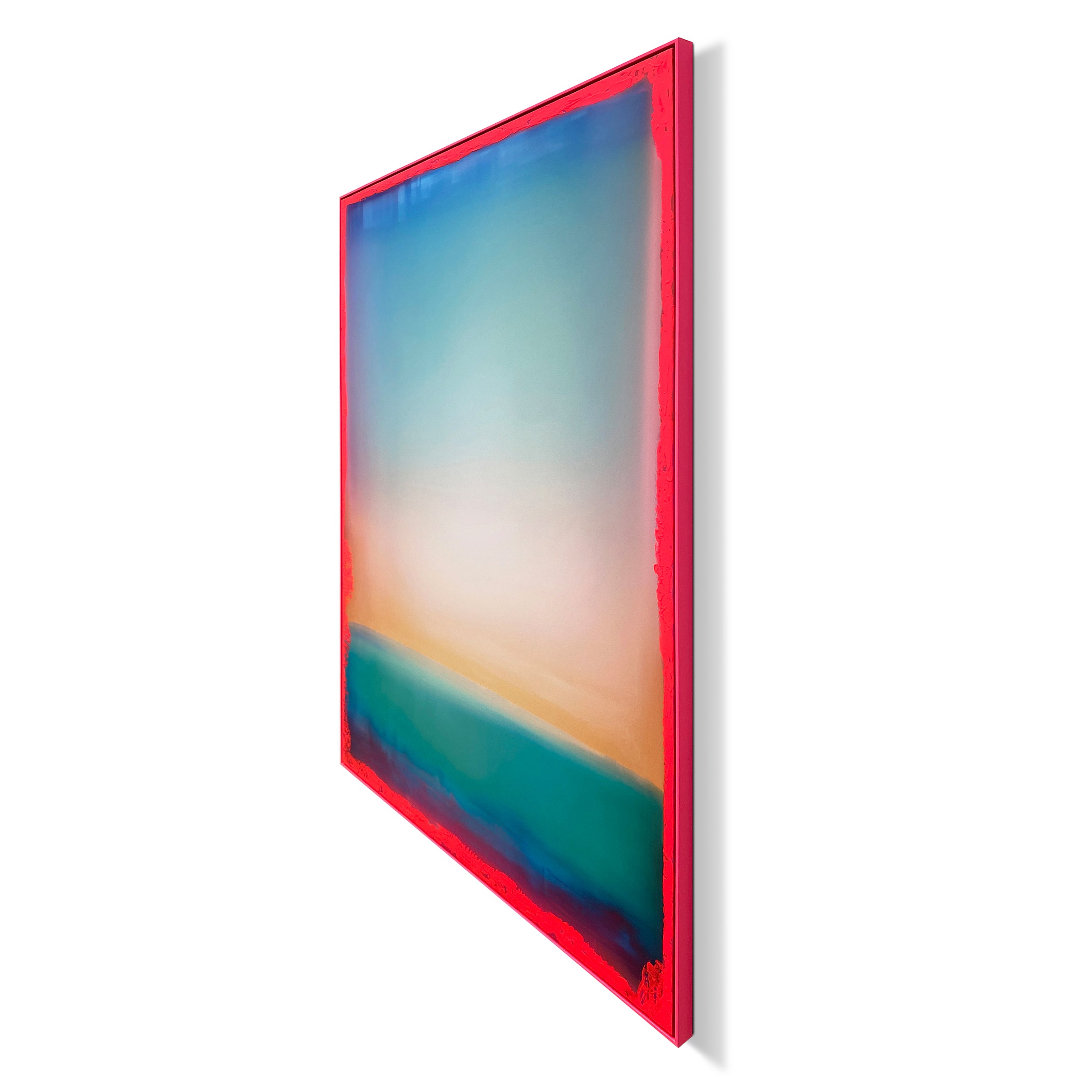 by fonQ Electric Hue Schilderij 100 x 120 cm - Neon Roze