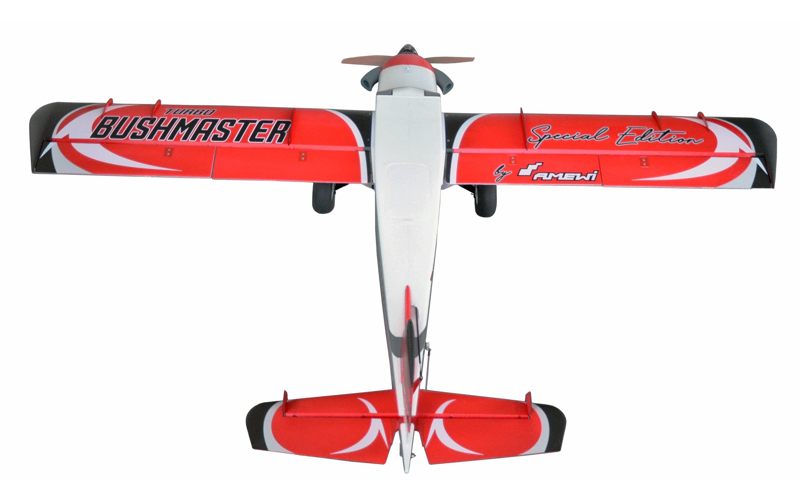 Motorflugzeug AMXFlight Turbo Bushmaster 1830 mm STOL PNP<br>Kunstflugtaugliches STOL Modellflugzeug mit Brushless Antrieb