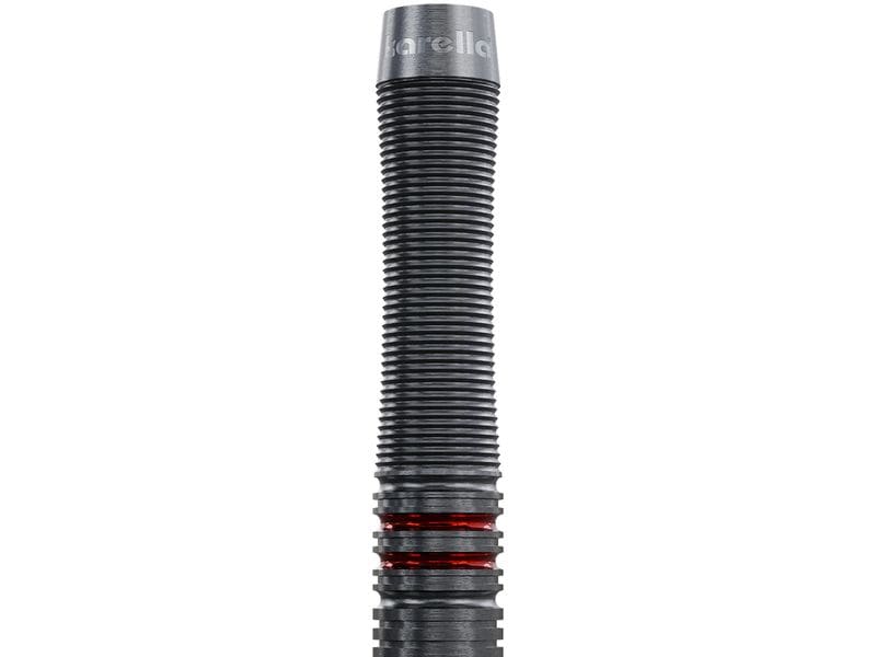 Karella Dartpfeile Steeldart Fighter 24g, 3 Stück – Schwarz 90% Tungsten Dartpfeile