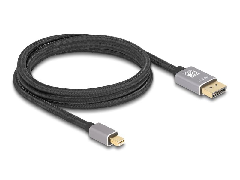 Delock Kabel 8K 60 Hz Mini-DisplayPort - DisplayPort, 2 m Delock Mini DisplayPort zu DisplayPort Kabel 8K 60 Hz 2 m