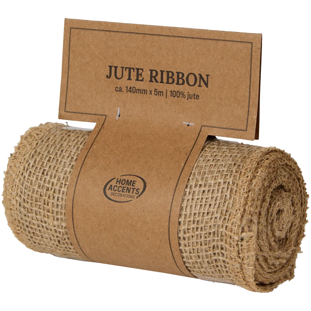 Jute lint 140 mm x 5 m | diverse kleuren