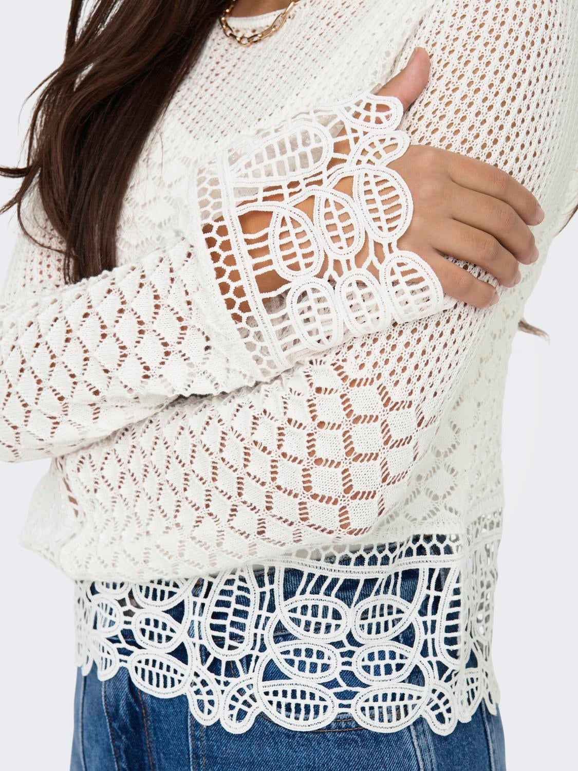 ONLADAH Strickpullover Cloud Dancer