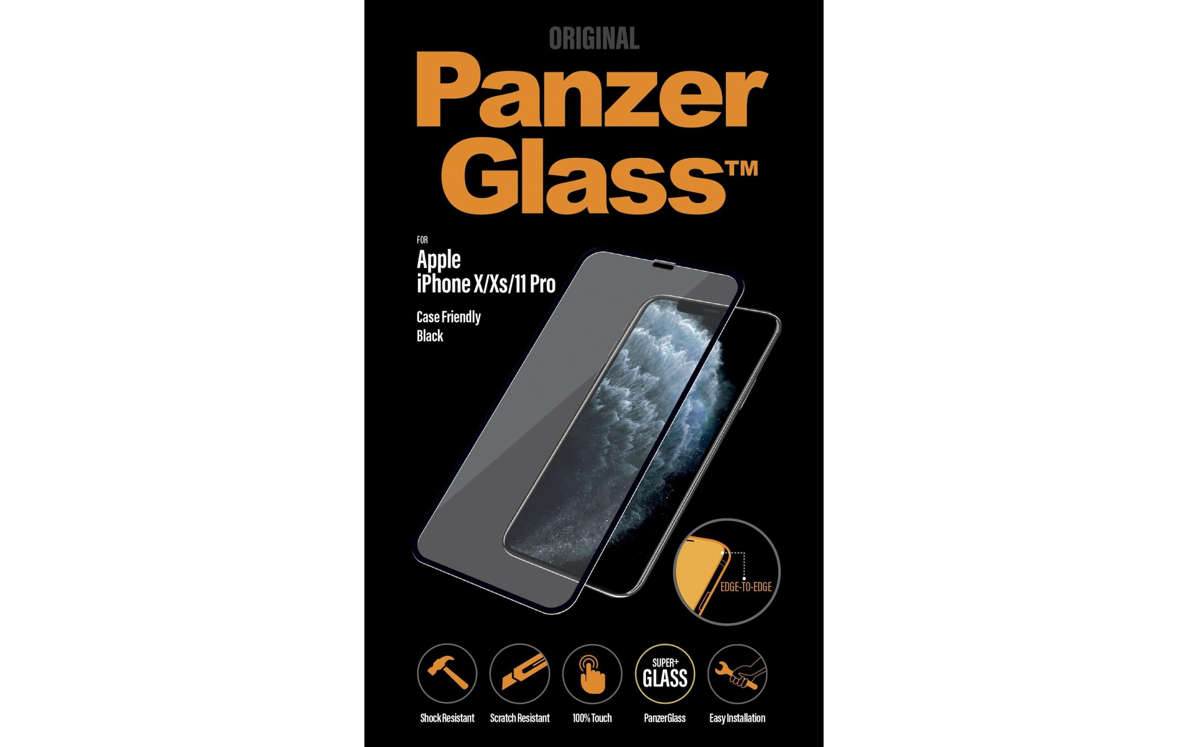 PanzerGlass Displayschutzglas »Case« für iPhone 11 Pro, iPhone X, iPhone XS 1 Stk. tlg.