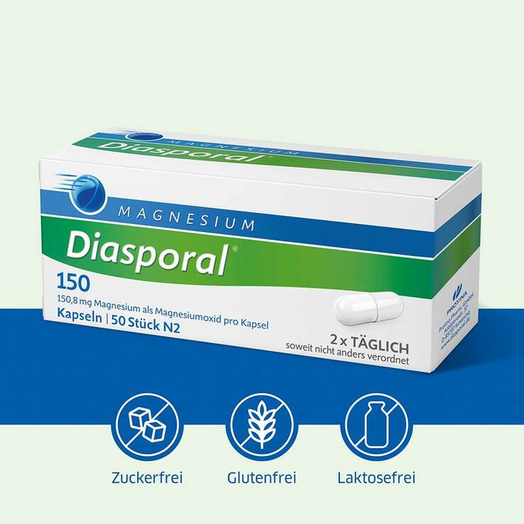 MAGNESIUM Diasporal® 150 Kapseln, 50 St