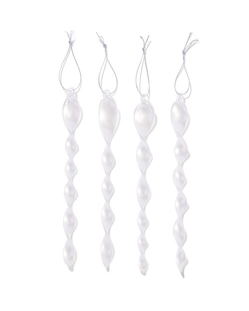 kersthangers glas - 4 stuks
