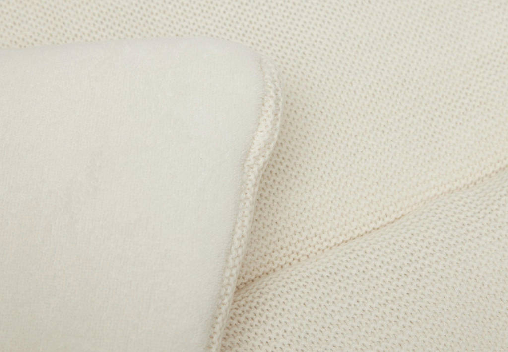 reversible boxkleed 75x95 cm Basic Knit Ivory