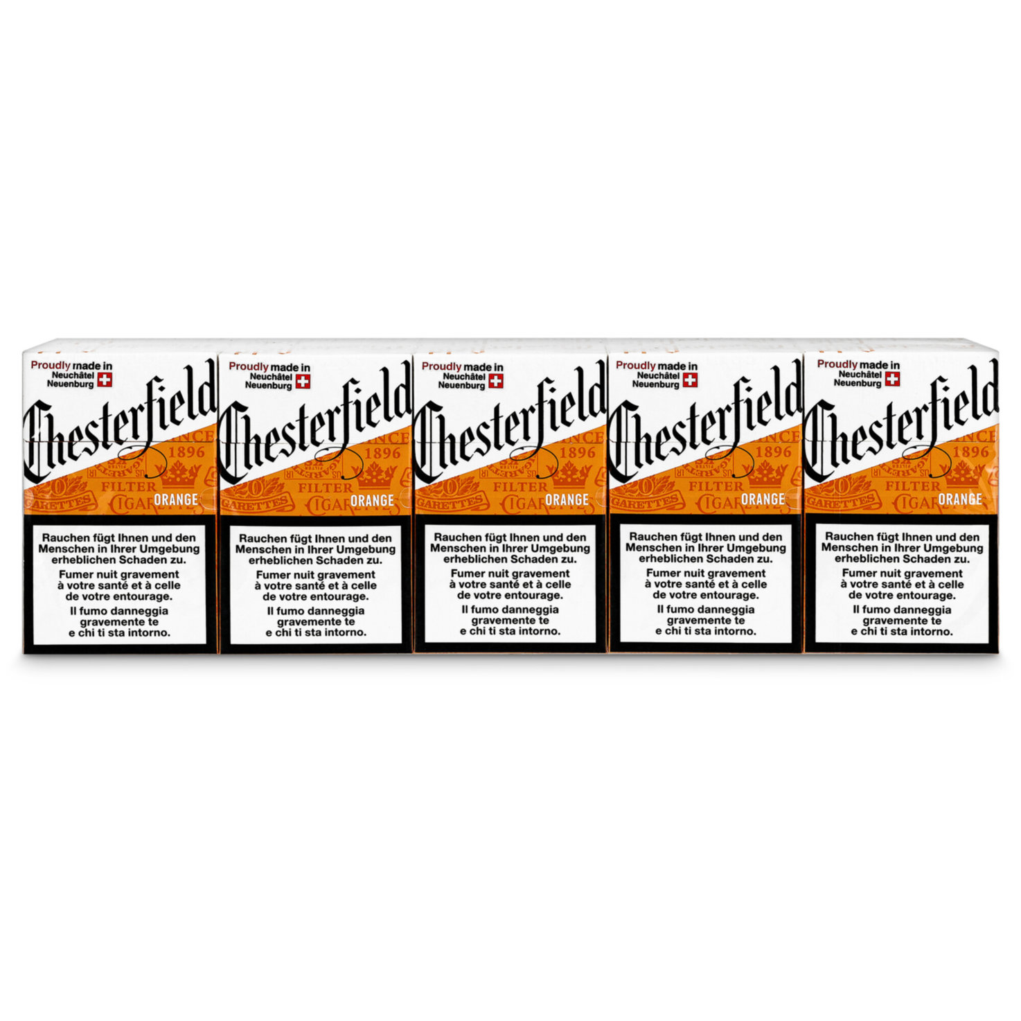 Chesterfield Zigaretten Orange Box Stange