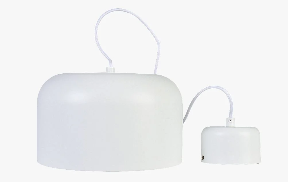 Taklampe hvit - 25x15 cm