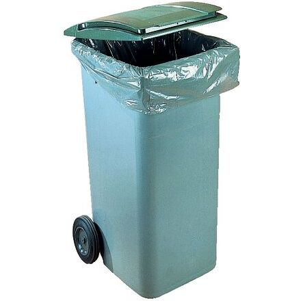 Housse conteneurs gris 750 litres - Carton de 50