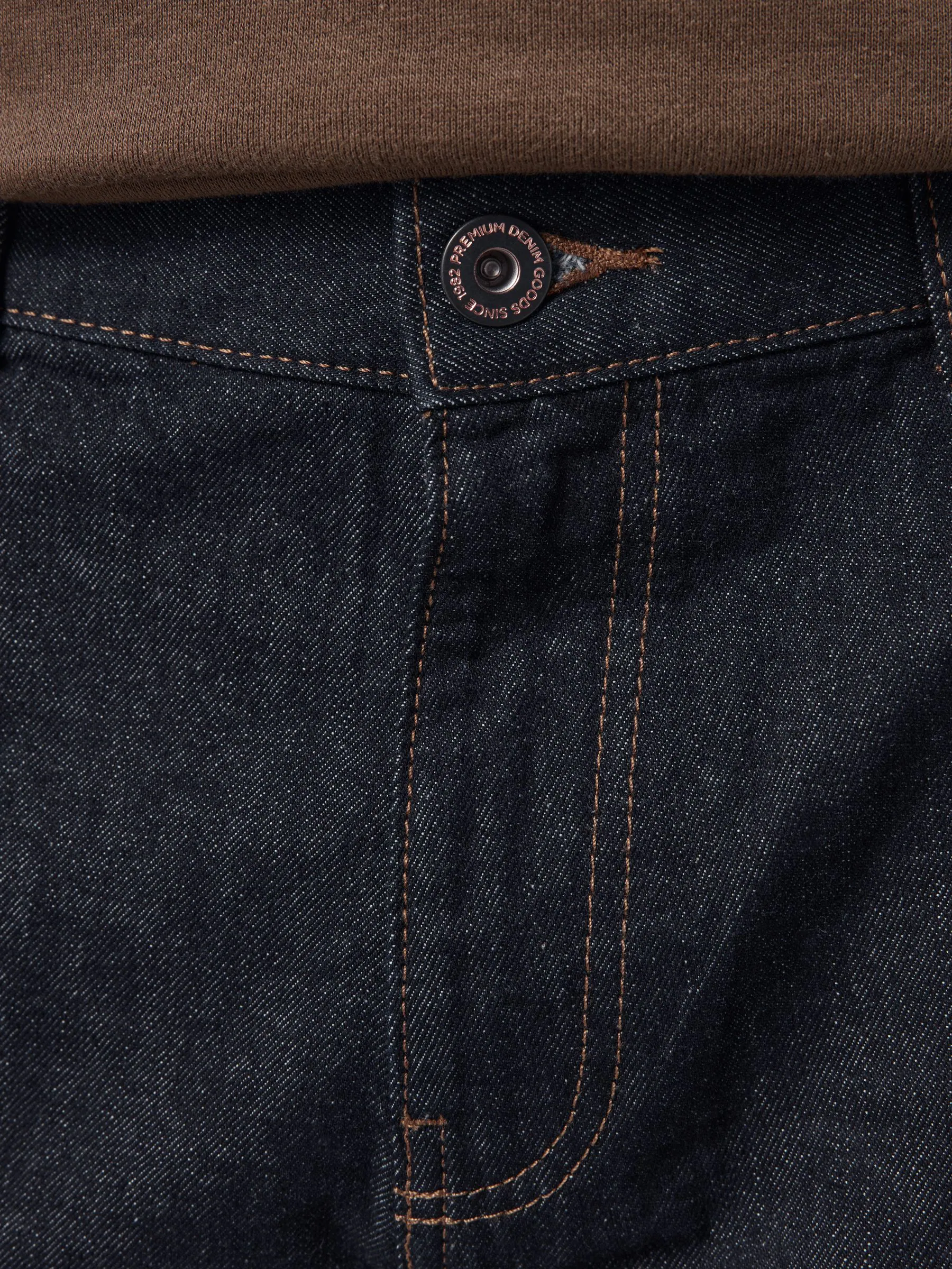 Donkerblauw - 100% katoenen authentic jeans