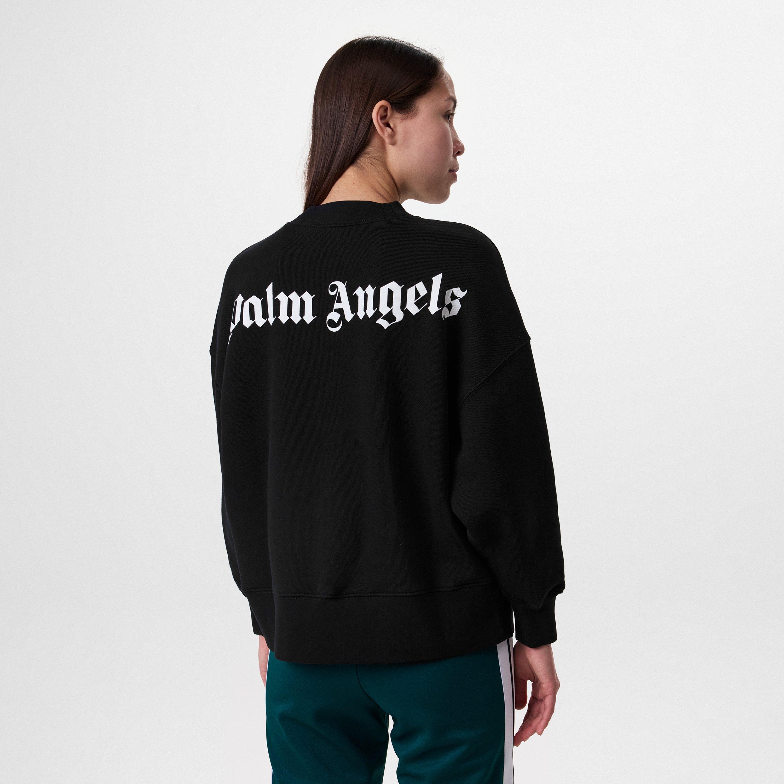 Palm Angels Classic Curved Logo Crew-Neck Sweater Ladies