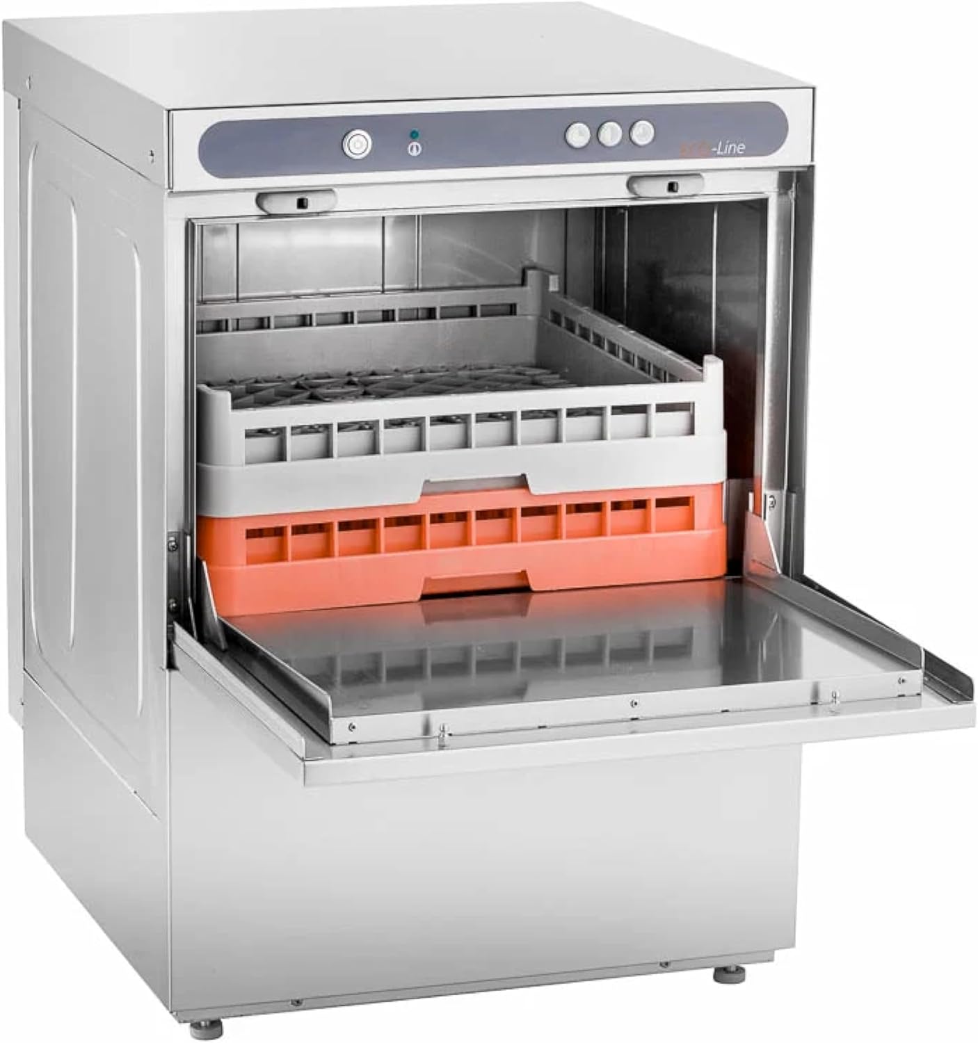 ECOLINE-GLSM50S Gläserspülmaschine I Spülmaschine mit Reiniger- und Klarspüldosierer I Korbmaß 50 cm I Gläserspüler für Gastronomie Gastro