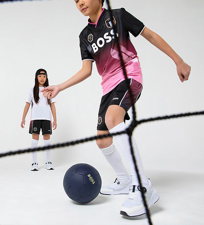 BOSS Shorts - Team BOSS - Schwarz m. Rosa