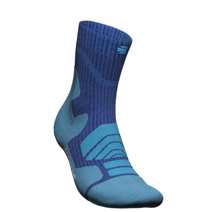 Bauerfeind Herre Strømper Outdoor Merino Compression Socks Mid Cut Blå