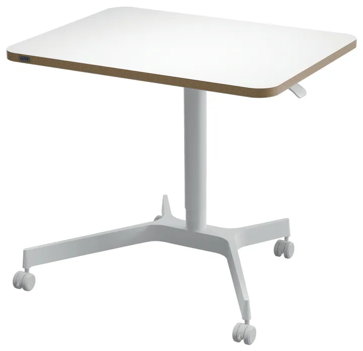 Leitz Ergo hæve-sænke skrivebord med hjul 60x80 cm hvid