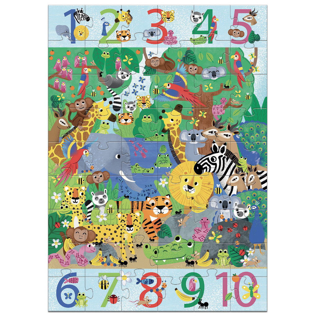 Puzzle Geant : Geant 1 à 10 Jungle